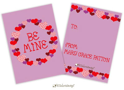 Little Lamb - Valentine's Day Exchange Cards (Hearts) Little Lamb - Valentine's Day Exchange Cards (Hearts)